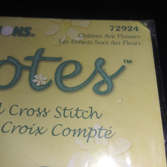 Dimensions Counted Cross Stitch Love Notes Children are Flowers #72924 NOS - Picture 4 of 4